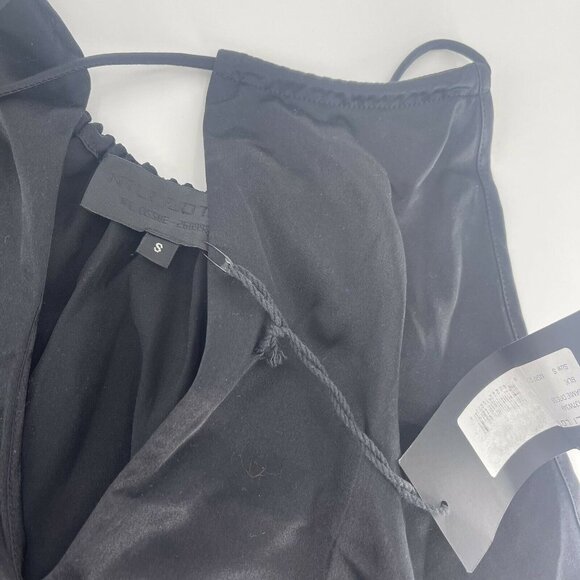 Nili Lotan Jamie Silk Dress Size Small Women Sleeveless Black NEW - Picture 5 of 5